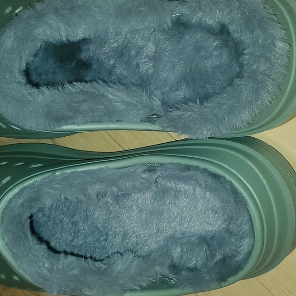 Joybees Unisex Green Cozy Lined Sz. M‎ (8) W (10) Faux Shearling Clogs Slippers - Picture 6 of 8